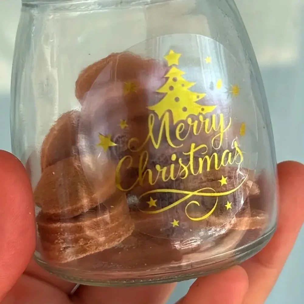 New Merry Christmas Stickers in Gold - 120 pieces